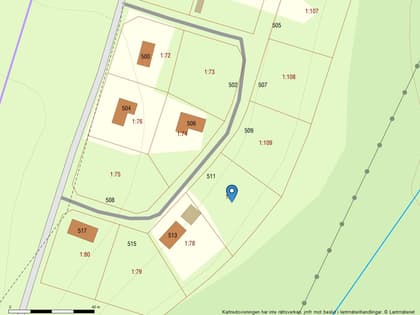 Illustrerad karta över fastigheten eller området