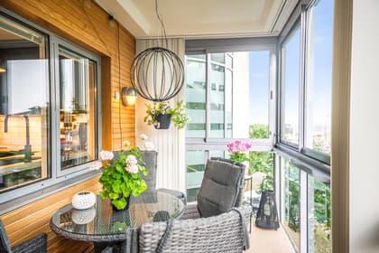 Balkong eller utsiktsbild