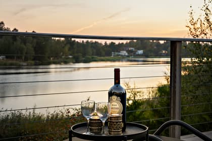 Balkong eller utsiktsbild