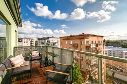 Balkong eller utsiktsbild