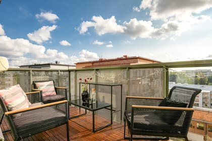 Balkong eller utsiktsbild