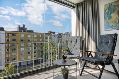 Balkong eller utsiktsbild