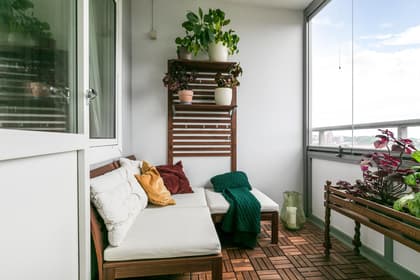 Balkong eller utsiktsbild