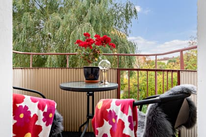 Balkong eller utsiktsbild