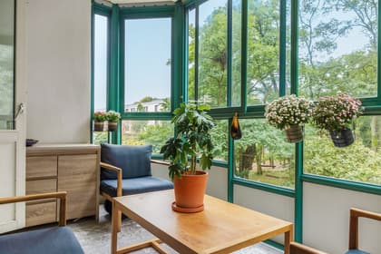 Balkong eller utsiktsbild