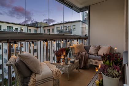 Balkong eller utsiktsbild