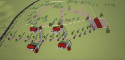 Illustrerad karta över fastigheten eller området