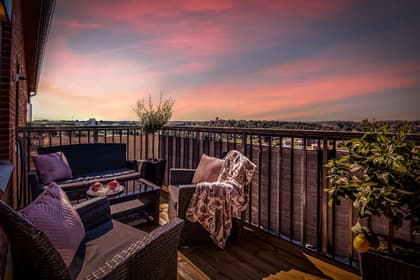 Balkong eller utsiktsbild