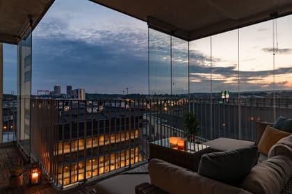 Balkong eller utsiktsbild