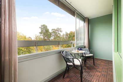 Balkong eller utsiktsbild