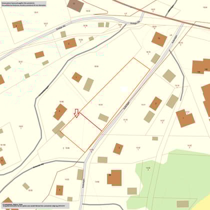 Illustrerad karta över fastigheten eller området