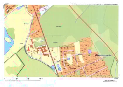 Illustrerad karta över fastigheten eller området