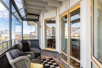 Balkong eller utsiktsbild