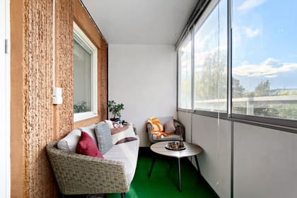 Balkong eller utsiktsbild