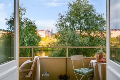 Balkong eller utsiktsbild