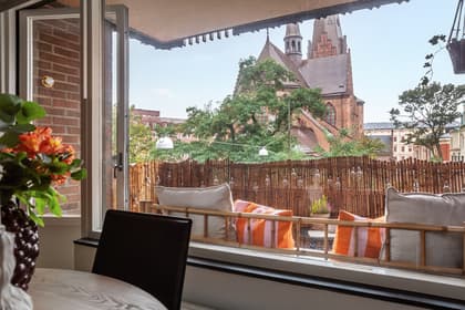 Balkong eller utsiktsbild