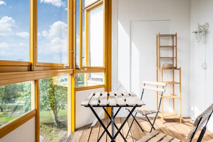 Balkong eller utsiktsbild