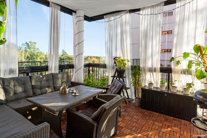 Balkong eller utsiktsbild