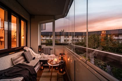 Balkong eller utsiktsbild