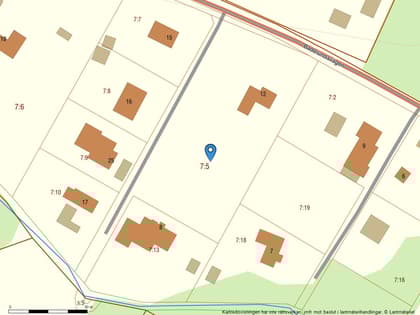 Illustrerad karta över fastigheten eller området