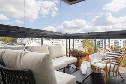 Balkong eller utsiktsbild