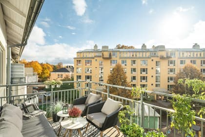 Balkong eller utsiktsbild