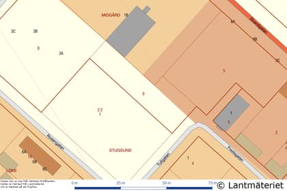 Illustrerad karta över fastigheten eller området