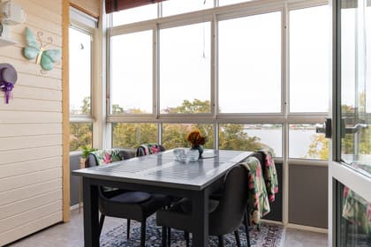 Balkong eller utsiktsbild