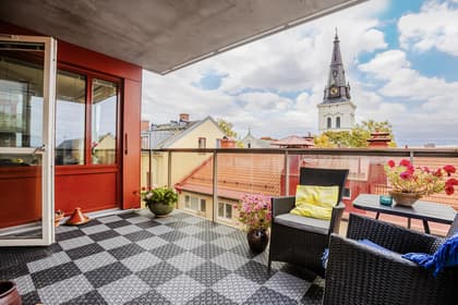 Balkong eller utsiktsbild