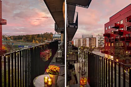 Balkong eller utsiktsbild