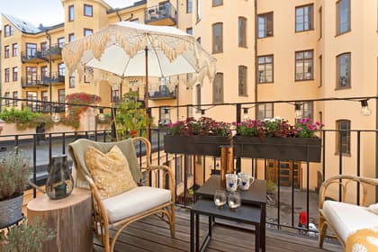 Balkong eller utsiktsbild