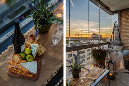 Balkong eller utsiktsbild