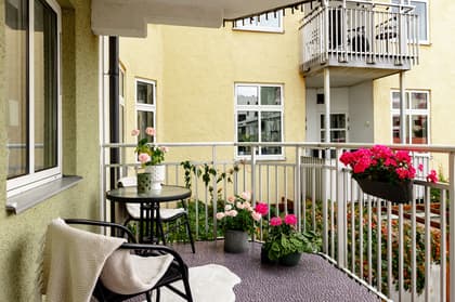 Balkong eller utsiktsbild