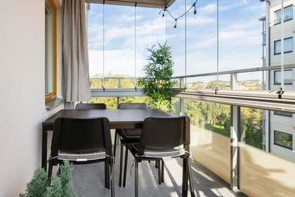 Balkong eller utsiktsbild