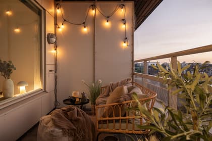 Balkong eller utsiktsbild