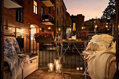 Balkong eller utsiktsbild