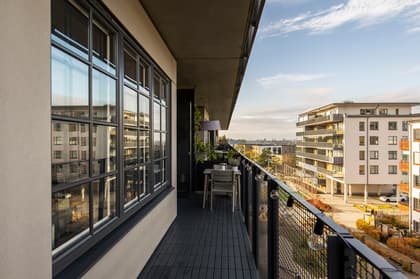 Balkong eller utsiktsbild