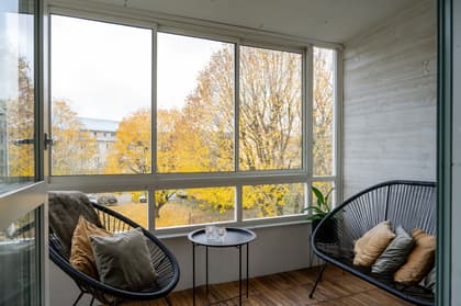 Balkong eller utsiktsbild