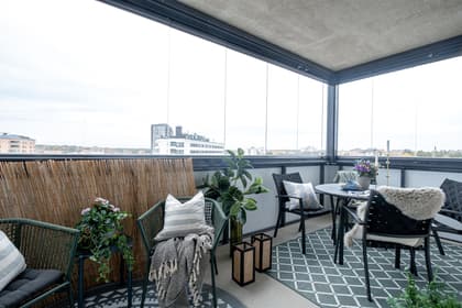 Balkong eller utsiktsbild