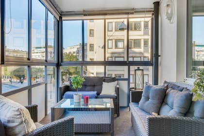 Balkong eller utsiktsbild