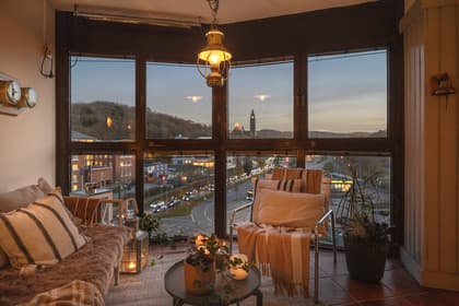 Balkong eller utsiktsbild