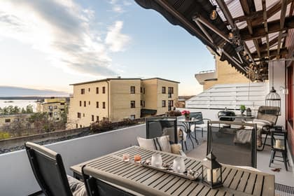 Balkong eller utsiktsbild