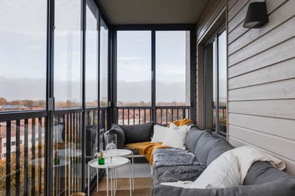 Balkong eller utsiktsbild