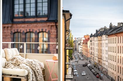 Balkong eller utsiktsbild