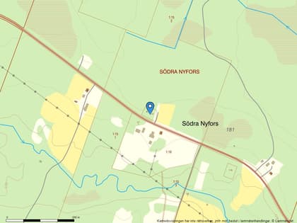 Illustrerad karta över fastigheten eller området