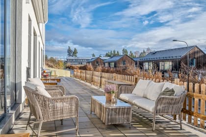 Balkong eller utsiktsbild