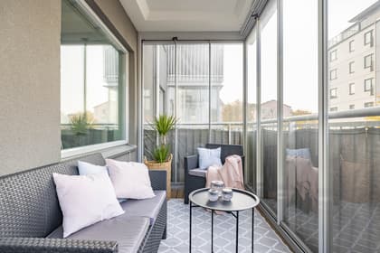 Balkong eller utsiktsbild