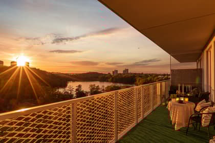 Balkong eller utsiktsbild