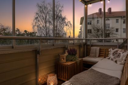 Balkong eller utsiktsbild