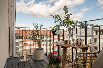 Balkong eller utsiktsbild